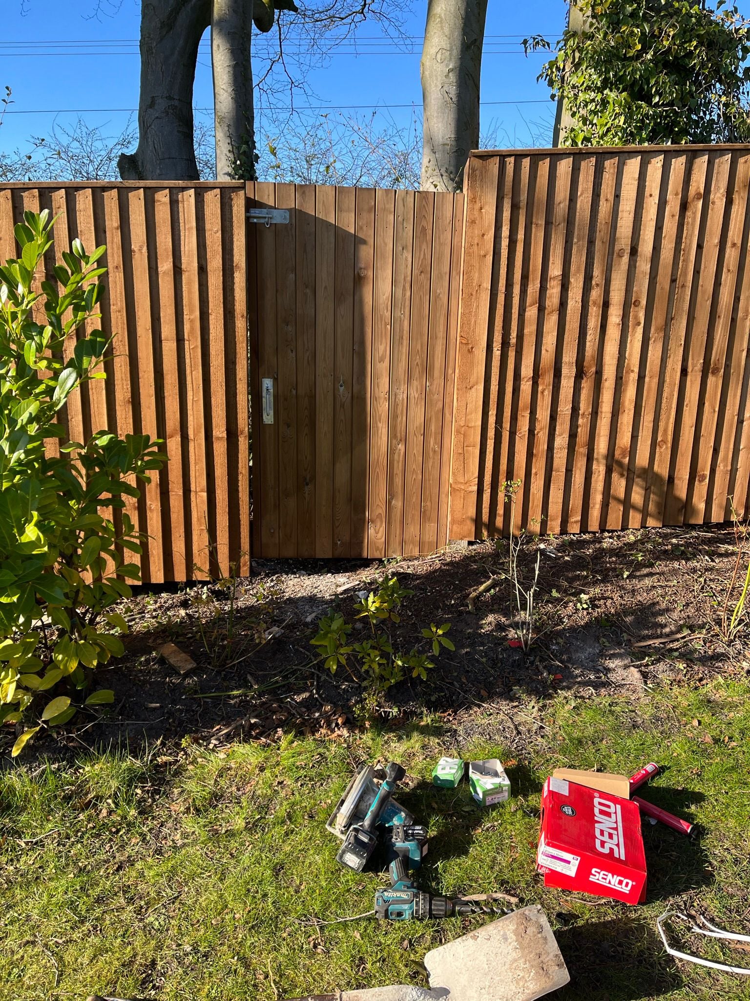 Wooden driveway gate project